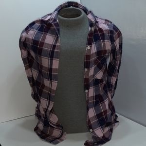 Purple flanal long sleeve t-shirt